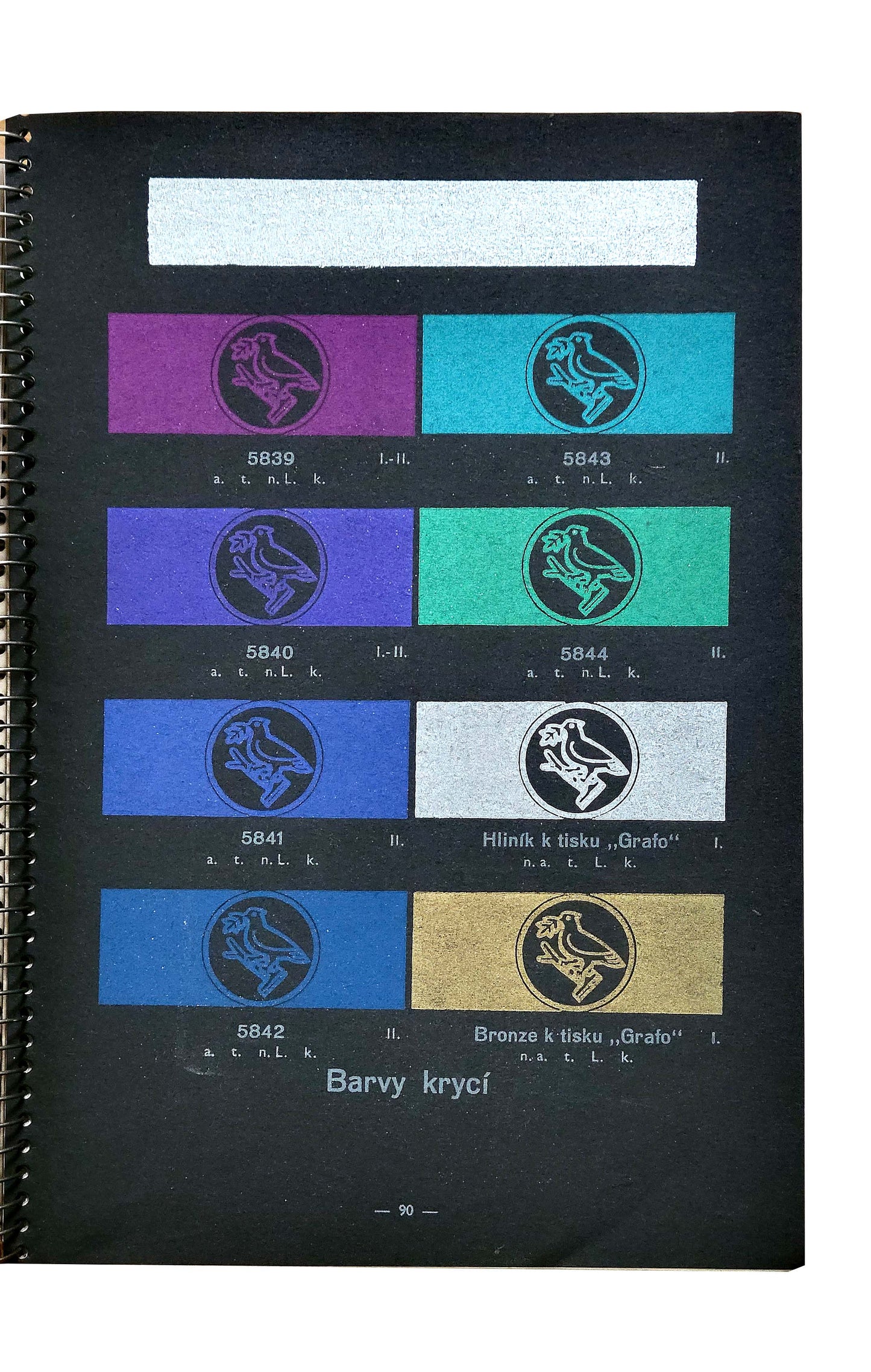 CZECH PRINTING INK TRADE CATALOGUE