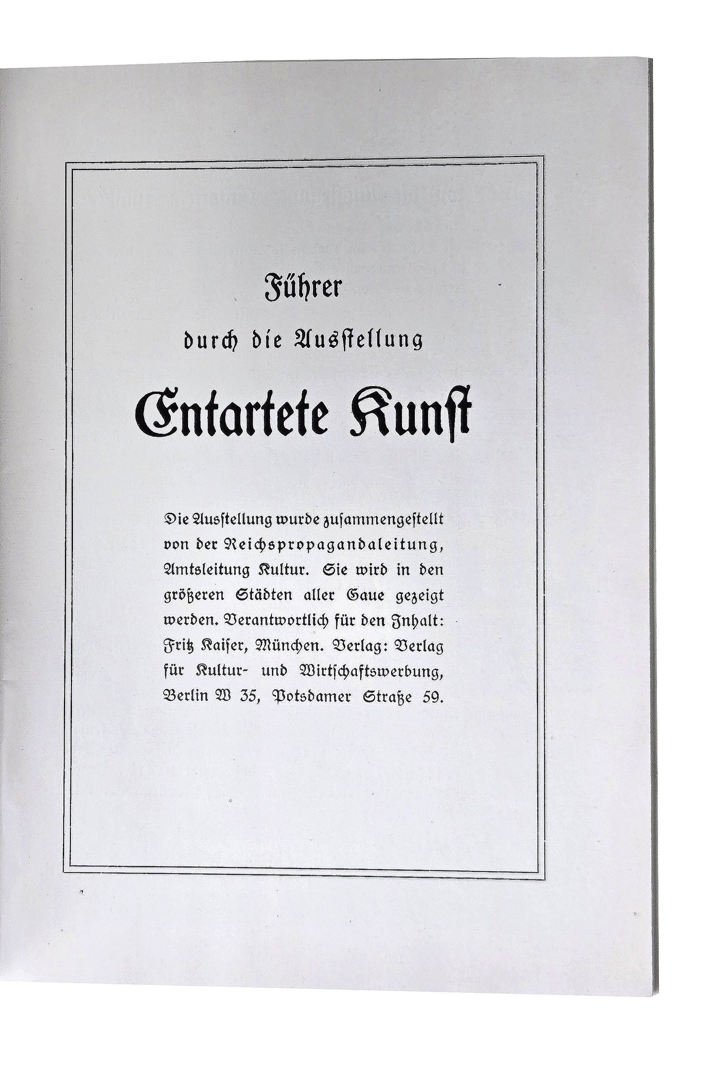 ENTARTETE KUNST